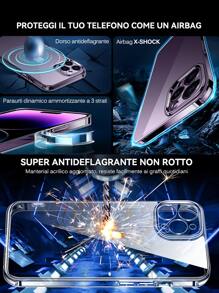 2入組鏡頭保護貼和 1入組透明手機殼和 2入組螢幕保護貼相容 iPhone 15/15Pro/15Plus/15Promax - 無色 - 查看 5