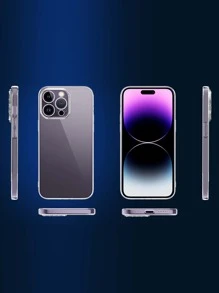 2入組鏡頭保護貼和 1入組透明手機殼和 2入組螢幕保護貼相容 iPhone 15/15Pro/15Plus/15Promax - 無色 - 查看 6