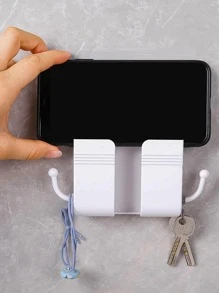 Giá sạc điện thoại treo tường 1 cái - trắng - Xem 1