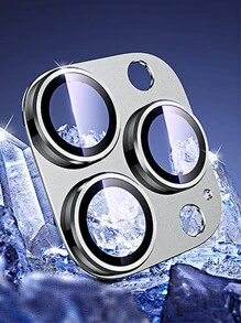 鋅合金鏡頭保護適用於iphone - 銀色 - 查看 2