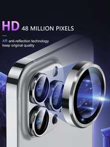 鋅合金鏡頭保護適用於iphone - 銀色 - 查看 3