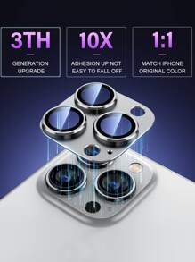 鋅合金鏡頭保護適用於iphone - 銀色 - 查看 4