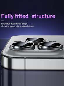 鋅合金鏡頭保護適用於iphone - 銀色 - 查看 5
