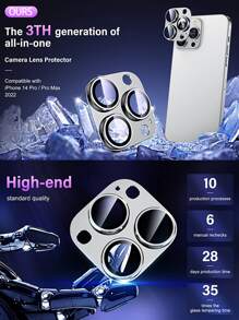 鋅合金鏡頭保護適用於iphone - 銀色 - 查看 6