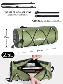 NEWBOLER Túi đựng xe đạp chống nước 1 x 2.5L - xanh quân đội - Xem 5