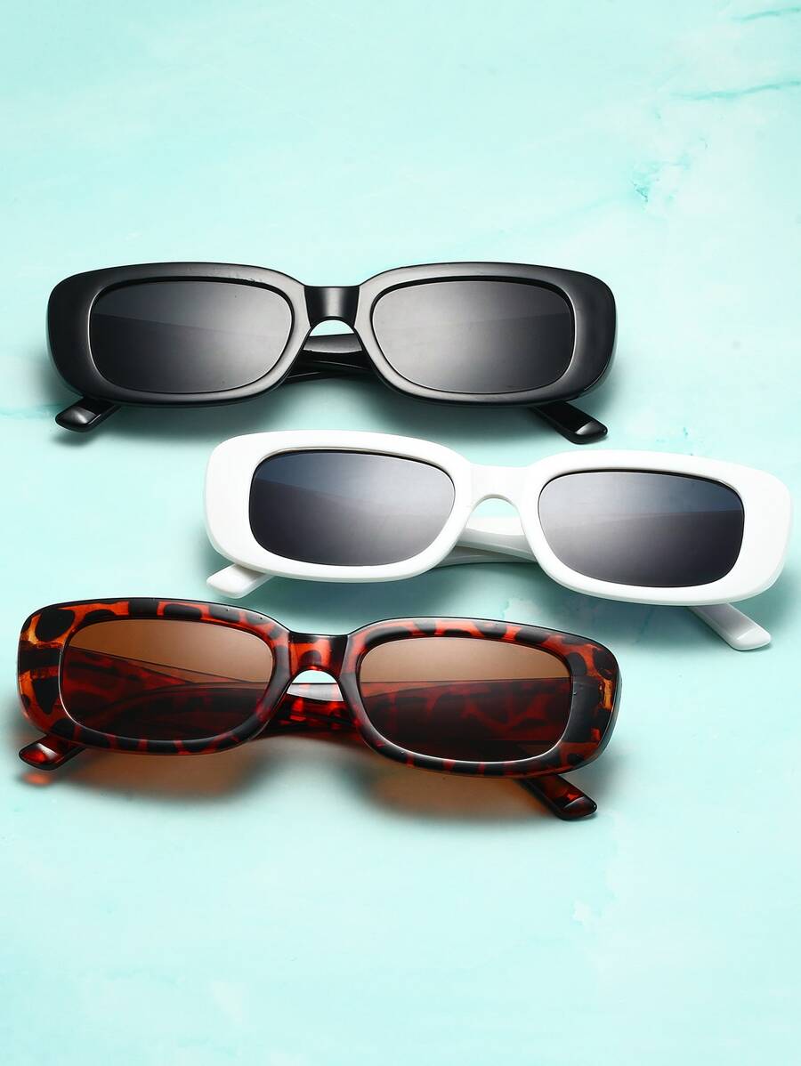 3 Cặp Kính Thời Trang Trang Trí Hình Bầu Dục Cho Nữ Thích Hợp Cho Du Lịch Và Đi Chơi Hàng Ngày - Nhiều màu - Xem 1