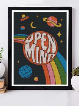 1件套卡通飛機圖案矩形DIY無邊框水鑽繪畫適用於家庭禮品