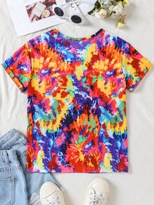 Girls Tie Dye Tee - Multicolor - View 2