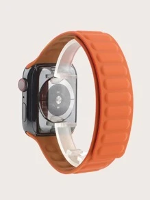 1 pieza Correa de reloj compatible con Apple Watch magnético - Naranja - Ver 2