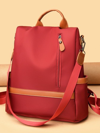 防水、輕質側袋防盜背包書包，適合研究生、青少年女孩、新生、大二、初中和高中學生、大學和高中，非常適合戶外、旅行和返校