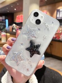 Ốp điện thoại trong suốt họa tiết ngôi sao - Trong sáng - Xem 1