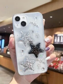 Ốp điện thoại trong suốt họa tiết ngôi sao - Trong sáng - Xem 2