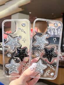 Ốp điện thoại trong suốt họa tiết ngôi sao - Trong sáng - Xem 3