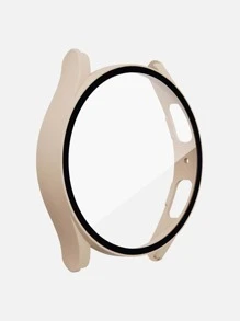 Vỏ và miếng bảo vệ màn hình 2 trong 1 Tương thích với Samsung Galaxy Watch 4/5 - Màu Hồng baby - Xem 1