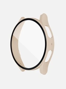 Vỏ và miếng bảo vệ màn hình 2 trong 1 Tương thích với Samsung Galaxy Watch 4/5 - Màu Hồng baby - Xem 2