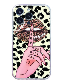 豹纹唇形手机壳，兼容 15/15 Plus/15 Pro/15 Pro Max，国际版，非国内版 - 彩色 - 查看 2