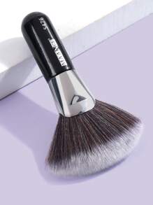 1入組柔軟彩妝大扇形化妝刷粉底腮紅腮紅粉末狀高光刷粉末狀畫筆化妝品畫筆 - 黑色 - 查看 1