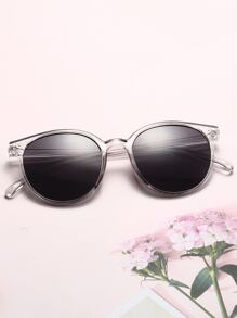 Kính Thời Trang Gọng Tròn - Xám - Xem 5