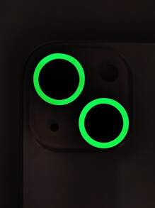 2入組夜光鏡頭保護適用於iphone - 白色 - 查看 2