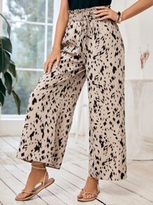 SHEIN Frenchy Quần nữ Dải chun Quần paper-bag Tất cả trên in Giải trí - Nhiều màu - Xem 6