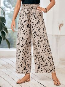 SHEIN Frenchy Quần nữ Dải chun Quần paper-bag Tất cả trên in Giải trí - Nhiều màu - Xem 1