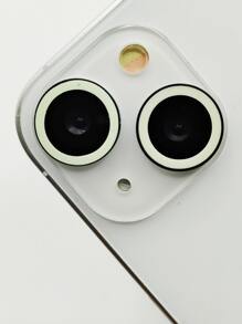 2入組夜光鏡頭保護適用於iphone - 白色 - 查看 1