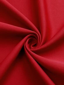 1 件纯色涤纶遮光窗帘布，变暗房间窗帘，隔热遮光窗帘，适用于客厅、卧室，红色 - 紅色 - 查看 7