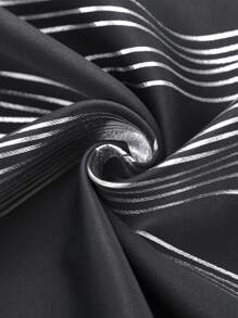 1 chiếc rèm cửa in lá cong phong cách Bohemian, thích hợp sử dụng tại nhà, rèm che tối cho phòng khách, phòng ngủ - màu đen - Xem 2