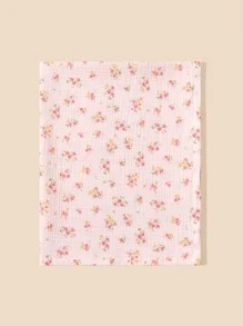 嬰兒花卉圖案繈褓毯 - 彩色 - 查看 3
