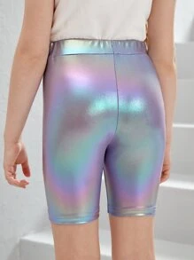 SHEIN 女孩漸層騎行褲 - 彩色 - 查看 2