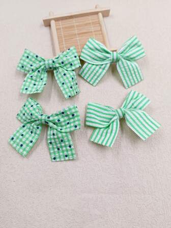 Niñas 4 piezas Horquilla con diseño de lazo