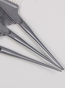 3pcs Dye Brush,3pcs Plastic Reusable Washable Durable Hair Coloring Tool/Hair Dye Brush For Salon For Hair Styling For Dyeing Hair For All Hair Types - Grey - View 3