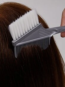 3pcs Dye Brush,3pcs Plastic Reusable Washable Durable Hair Coloring Tool/Hair Dye Brush For Salon For Hair Styling For Dyeing Hair For All Hair Types - Grey - View 4