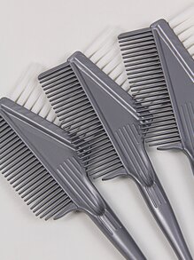 3pcs Dye Brush,3pcs Plastic Reusable Washable Durable Hair Coloring Tool/Hair Dye Brush For Salon For Hair Styling For Dyeing Hair For All Hair Types - Grey - View 6