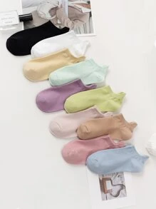 10對素色短襪 - 彩色 - 查看 2