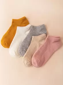 5 đôi Vớ mắt cá chân rắn - Nhiều màu - Xem 2