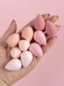 10个迷你美妆蛋套装，多色美妆蛋，粉底晕染美妆蛋，适用于液体、膏状和粉状产品，多色美妆蛋，不含乳胶，干湿两用，粉底化妆粉扑，适合所有肤质，价格实惠，圣诞礼物，化妆品，化妆工具，便宜好物，礼物，女士礼物，圣诞礼物 - 彩色 - 查看 5