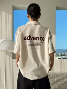 DAZY Slogan Graphic Ribbed Knit Drop Shoulder Tee Advance THE MEANING OF LIFE IS TO HAVE A GOAL PURSUE YOU NO MATTER WHAT YOUR GOAL IS YOU WILL SLOWLY ACHIEVE EVERYTHING IF YOU ARE FIRM AND KEEPWORKING HARD The Power Of Imagination Makes Us Infinite Oversized T-Shirt