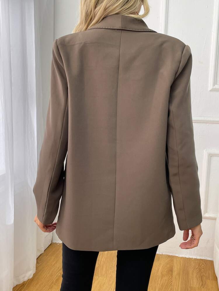 Shawl Collar Double Breasted Blazer
