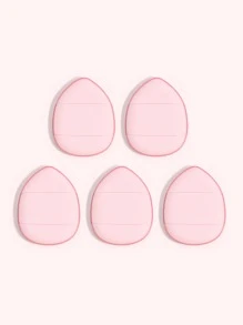 MAANGE 5 Mini Kích Thước Ngón Tay Bộ Bông Trang Điểm Mút Trang Điểm Kem Nền Che Khuyết Điểm Chi Tiết Bông Phấn Mỹ Phẩm Chuyên Nghiệp Đệm Puff Dụng Cụ Trang Điểm - Hồng - Xem 1