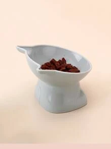 1入組貓耳設計寵物碗 - 淺灰色 - 查看 4