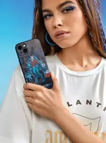 AQUAMAN X SHEIN Funda para móvil con estampado de figura - Multicolor - Ver 1