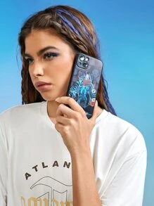 AQUAMAN X SHEIN Funda para móvil con estampado de figura - Multicolor - Ver 2