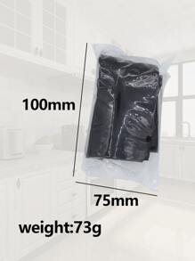 1pc Silicone Stove Cover, Minimalist Black Gas Stove Cover For Kitchen - Black - View 5