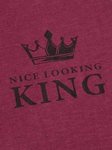 Manfinity RebelGame Men Letter Graphic Tee & Shorts - Multicolor - View 4