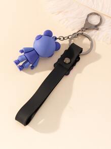 宇航員吊墜鑰匙圈 - 紫色 - 查看 2