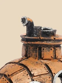 1pc Submarine Design Aquarium Ornament - Yellow - View 5