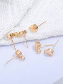 6入組/套圓形DIY耳環配件豪華珠寶製作