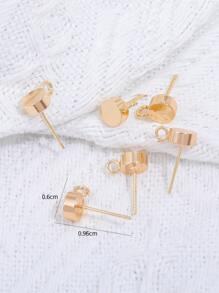 6入組/套圓形DIY耳環配件豪華珠寶製作