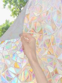 1 Miếng Dán Kính Tĩnh Điện Màu Đen Mờ Riêng Tư Cho Gia Đình - Nhiều màu - Xem 5